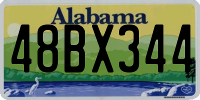 AL license plate 48BX344