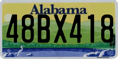 AL license plate 48BX418