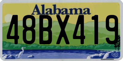 AL license plate 48BX419