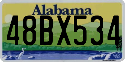 AL license plate 48BX534