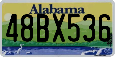 AL license plate 48BX536