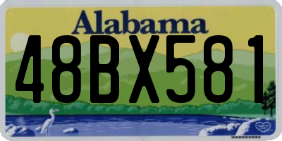 AL license plate 48BX581