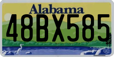 AL license plate 48BX585