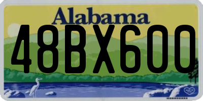 AL license plate 48BX600