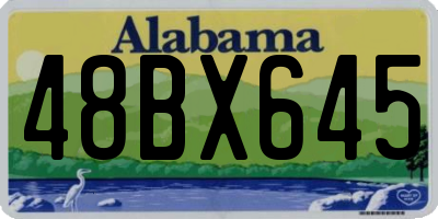 AL license plate 48BX645