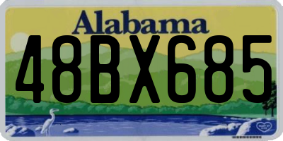 AL license plate 48BX685