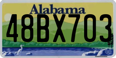 AL license plate 48BX703