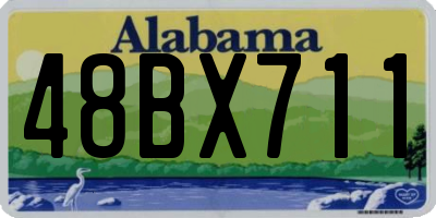 AL license plate 48BX711