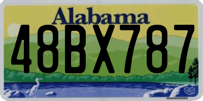 AL license plate 48BX787