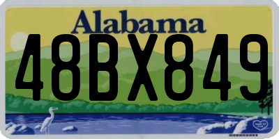 AL license plate 48BX849