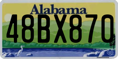 AL license plate 48BX870