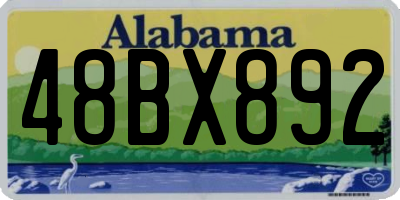 AL license plate 48BX892