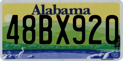 AL license plate 48BX920