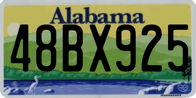 AL license plate 48BX925