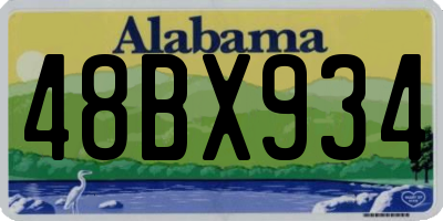 AL license plate 48BX934