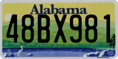AL license plate 48BX981