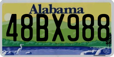 AL license plate 48BX988