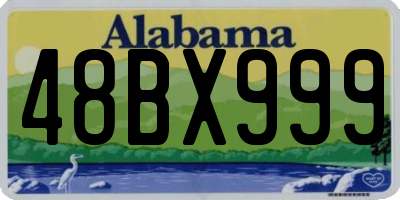 AL license plate 48BX999