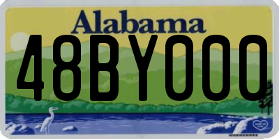 AL license plate 48BY000