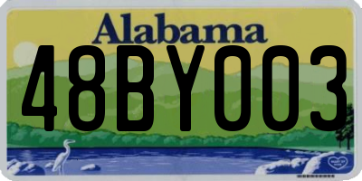 AL license plate 48BY003