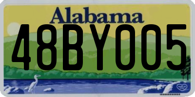 AL license plate 48BY005