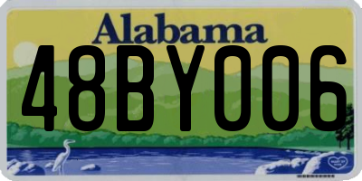 AL license plate 48BY006
