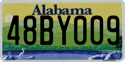 AL license plate 48BY009