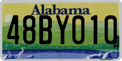AL license plate 48BY010