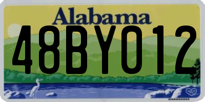 AL license plate 48BY012