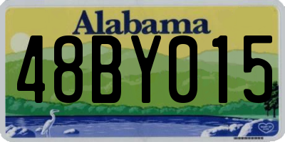 AL license plate 48BY015