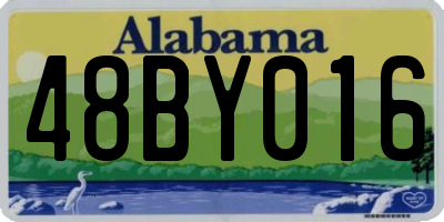 AL license plate 48BY016