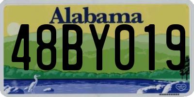 AL license plate 48BY019