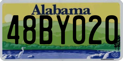 AL license plate 48BY020