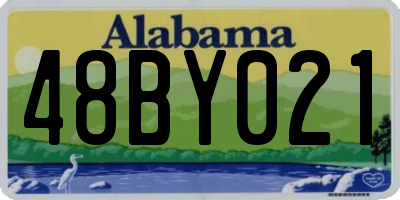 AL license plate 48BY021