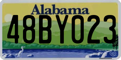 AL license plate 48BY023