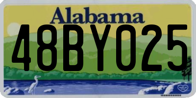 AL license plate 48BY025