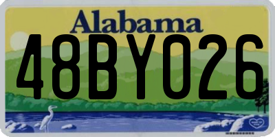 AL license plate 48BY026
