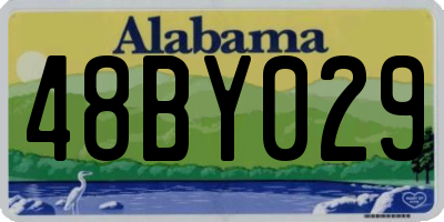 AL license plate 48BY029