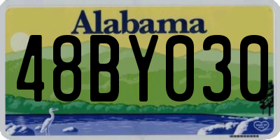 AL license plate 48BY030