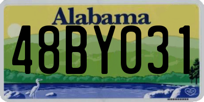 AL license plate 48BY031