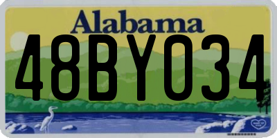 AL license plate 48BY034