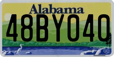 AL license plate 48BY040