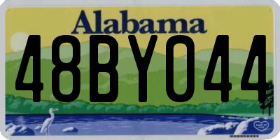 AL license plate 48BY044