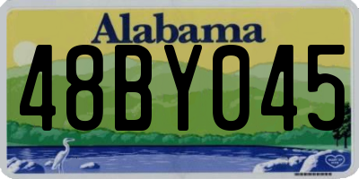AL license plate 48BY045