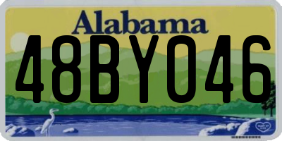 AL license plate 48BY046