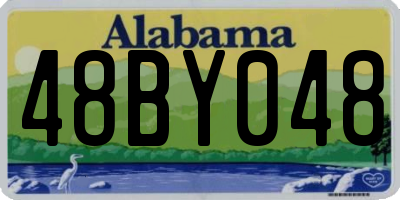 AL license plate 48BY048