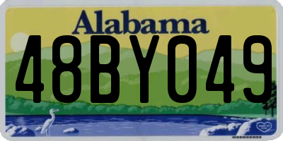 AL license plate 48BY049