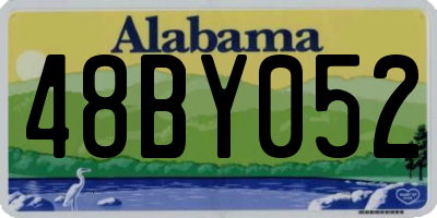 AL license plate 48BY052