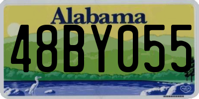 AL license plate 48BY055