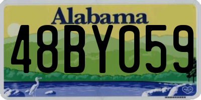 AL license plate 48BY059
